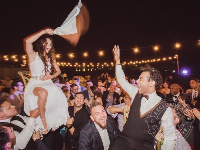 Outdoor celebrity wedding at Hummingbird Nest Ranch