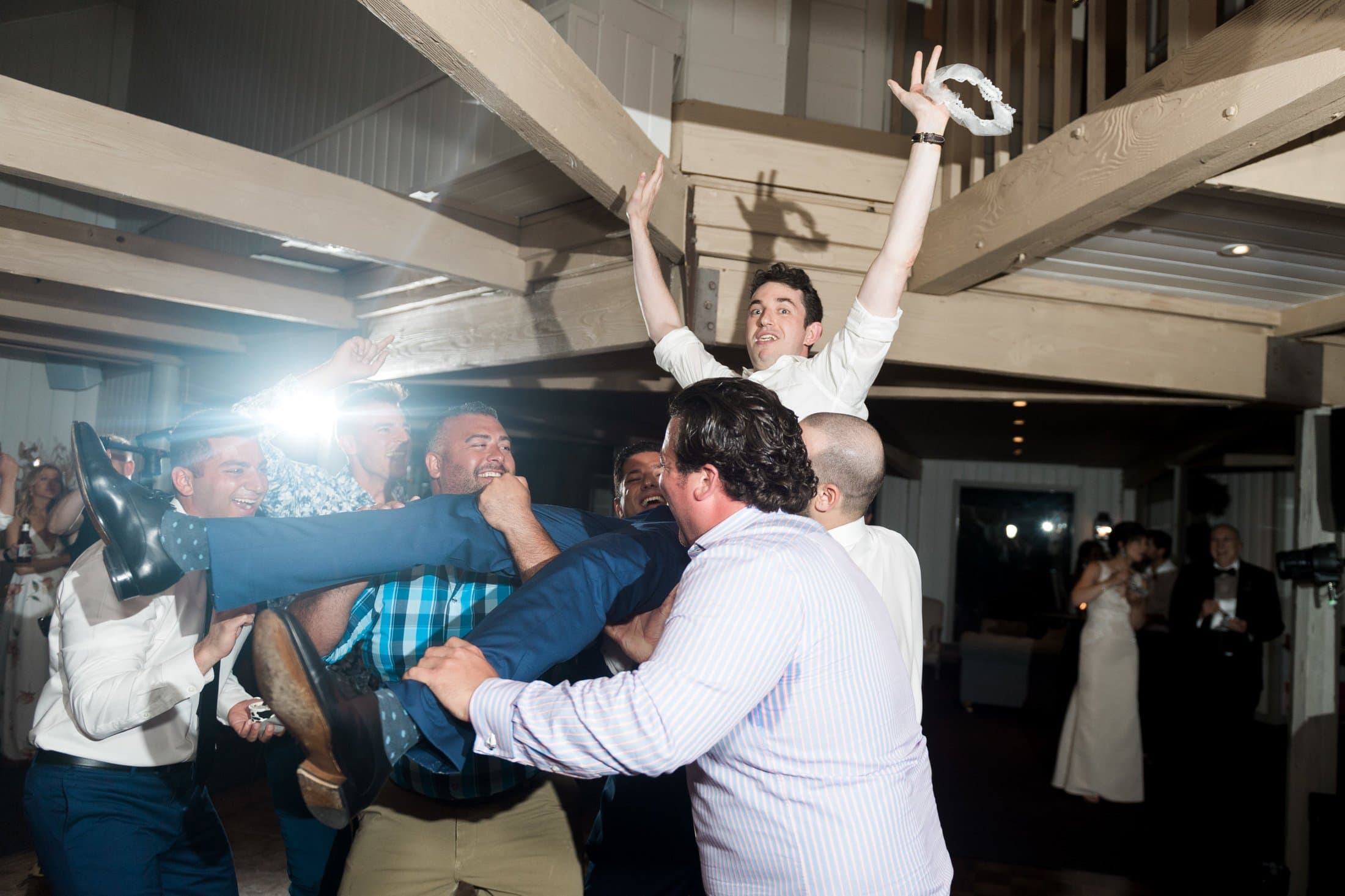 Guests of every age celebrating on the dance floor