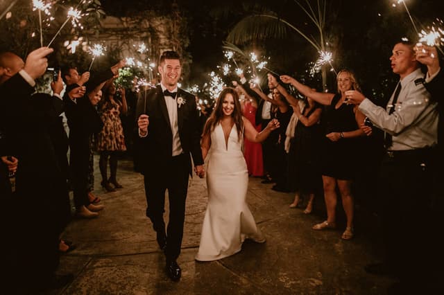 Sparkler send-off